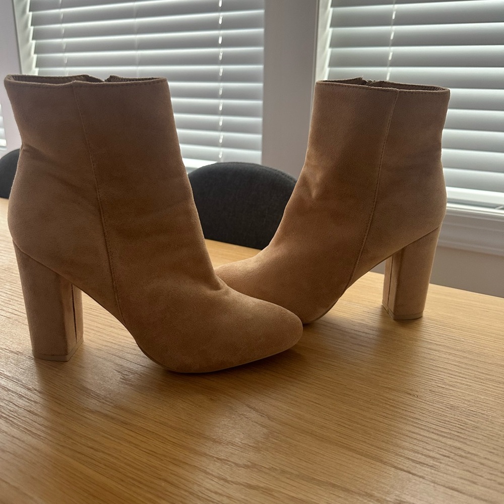 PrettyLittleThing Nude Booties